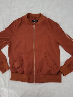 Lulu's Men's Bomber Jacket in Burnt Orange